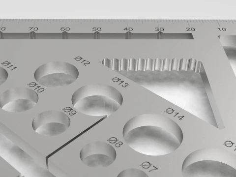 High-Precision 3D Carpenters Square 3D Print Model