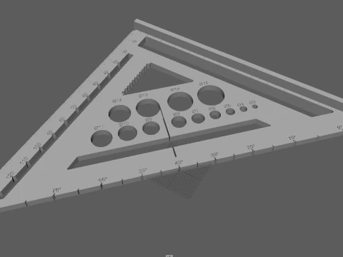 High-Precision 3D Carpenters Square 3D Print Model