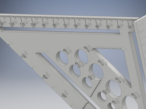 High-Precision 3D Carpenters Square 3D प्रिंट मॉडल