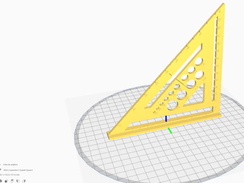 High-Precision 3D Carpenters Square 3D Print Model
