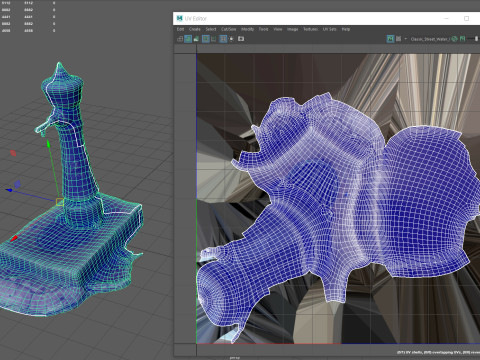 Classic Street Water Fountain Model 3D