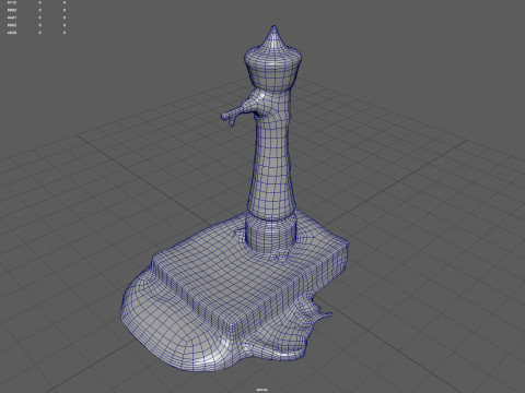 Classic Street Water Fountain Model 3D