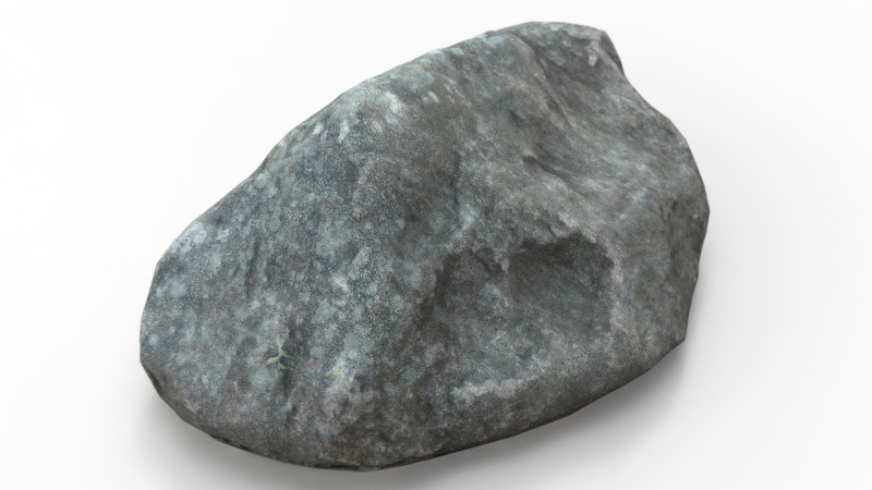 Realistic Gray Rock Model Modelo 3D .c4d .max .obj .3ds .fbx .stl .blend 