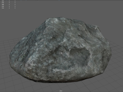 Realistic Gray Rock Model Modelo 3D