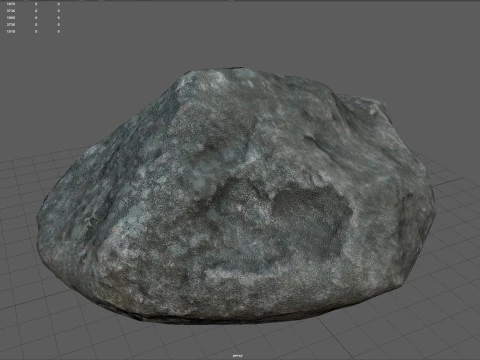 リアルな灰色の岩モデル 3Dモデル
