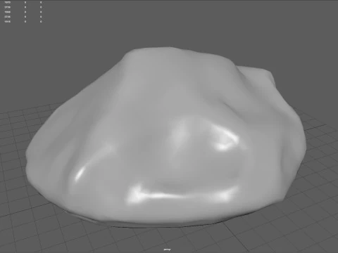 リアルな灰色の岩モデル 3Dモデル