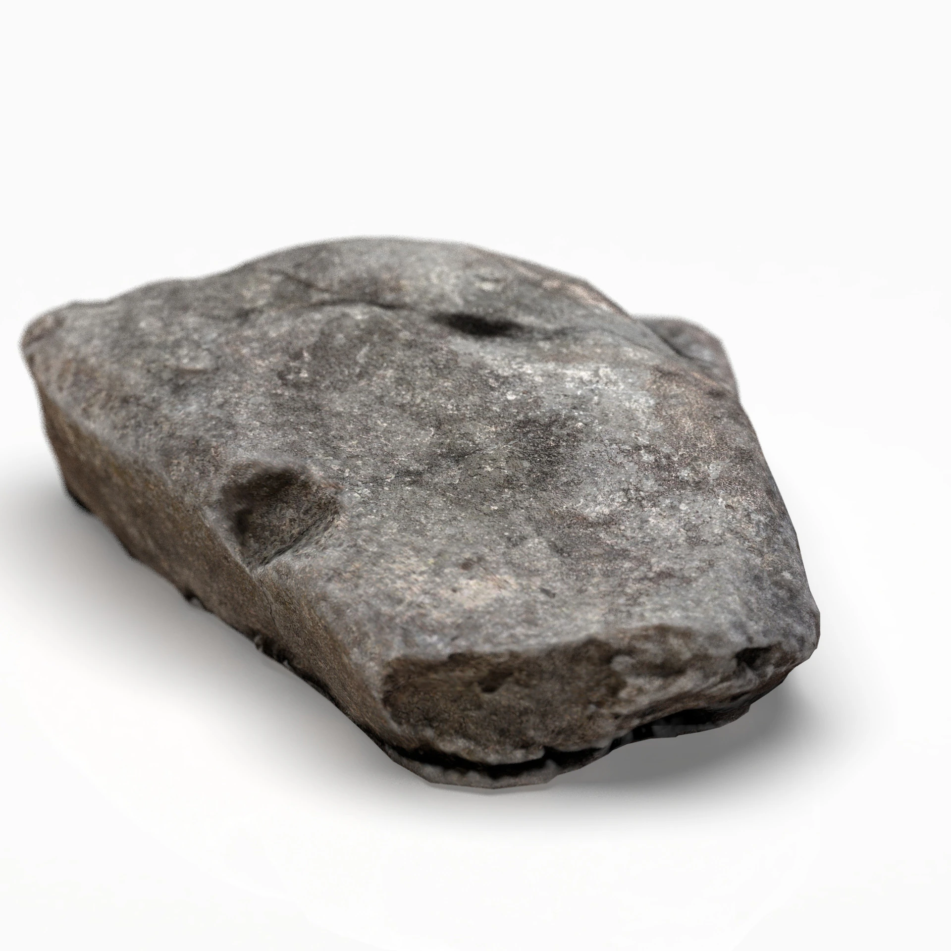 Realistic Gray Rock Model 2 3D Model .c4d .max .obj .3ds .fbx .stl .blend 