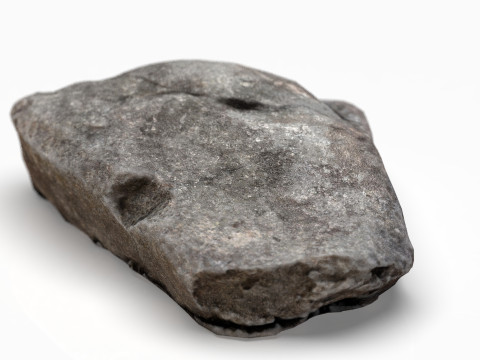 Realistic Gray Rock Model 2 Modelo 3D