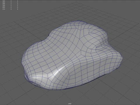 Realistic Gray Rock Model 2 3D Model