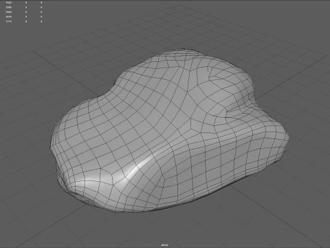 Realistic Gray Rock Model 2 3D Model