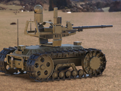 Sharp Claw I Chinese Tracked Unmanned Ground Vehicle UGV Modelo 3D