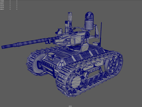 Sharp Claw I Chinese Tracked Unmanned Ground Vehicle UGV Modelo 3D