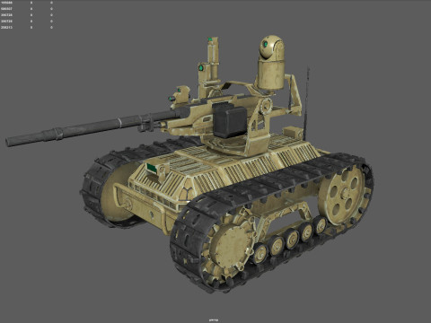 Sharp Claw I Chinese Tracked Unmanned Ground Vehicle UGV Modelo 3D