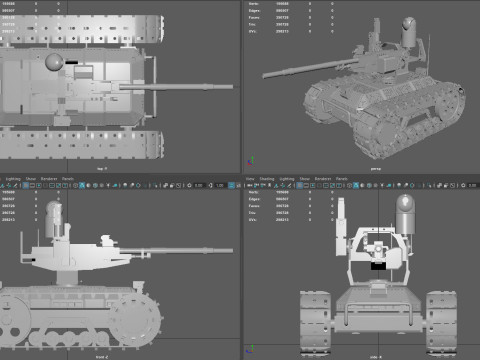 Sharp Claw I Chinese Tracked Unmanned Ground Vehicle UGV Modelo 3D