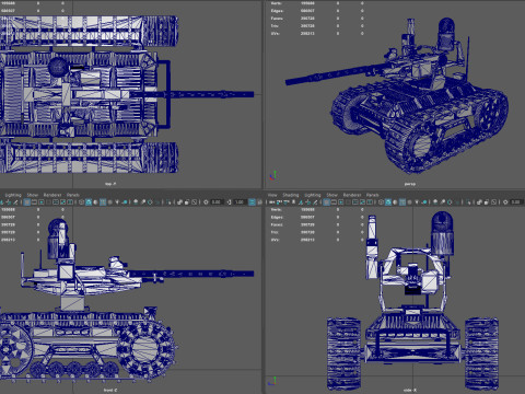 Sharp Claw I Chinese Tracked Unmanned Ground Vehicle UGV Modelo 3D