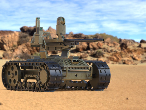 Sharp Claw I Chinese Tracked Unmanned Ground Vehicle UGV Modelo 3D