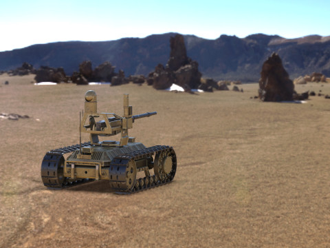 Sharp Claw I Chinese Tracked Unmanned Ground Vehicle UGV Modelo 3D