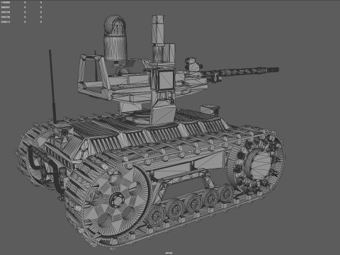 Sharp Claw I Chinese Tracked Unmanned Ground Vehicle UGV Modelo 3D