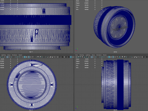 Realistic 50mm Camera Lens 3D Model