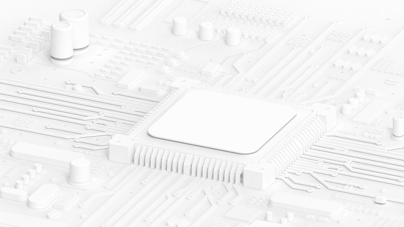 MICROPROCESSOR 3D Model .c4d .max .obj .3ds .fbx .stl .blend 