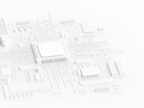 МИКРОПРОЦЕССОР 3D Модель