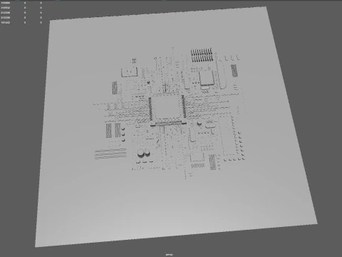 МИКРОПРОЦЕССОР 3D Модель