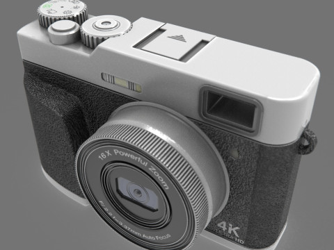 4K Ultra HD Compact Camera with Powerful Zoom 3D मॉडल