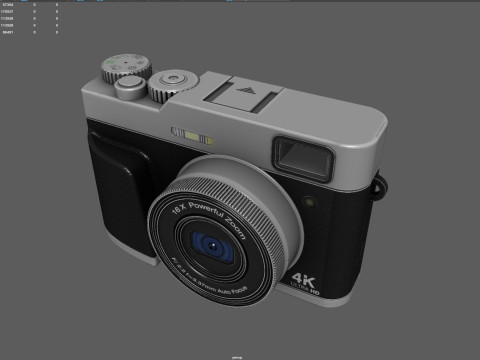 4K Ultra HD Compact Camera with Powerful Zoom 3D मॉडल