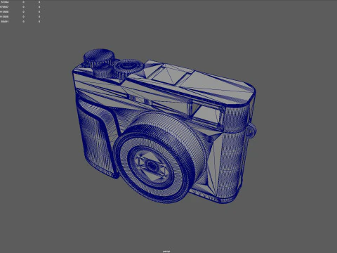 4K Ultra HD Compact Camera with Powerful Zoom 3D Model