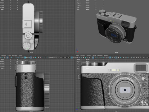 4K Ultra HD Compact Camera with Powerful Zoom 3D मॉडल