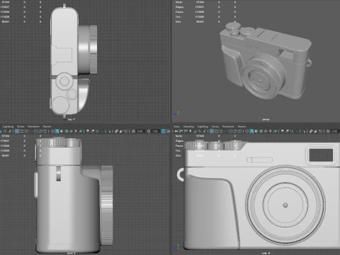 4K Ultra HD Compact Camera with Powerful Zoom 3D Model