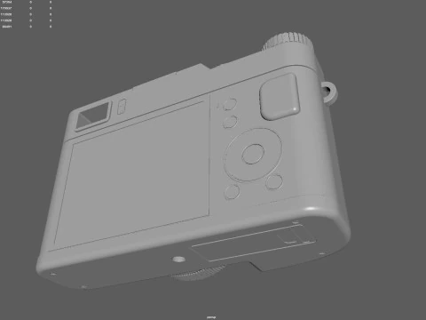 4K Ultra HD Compact Camera with Powerful Zoom 3D Model