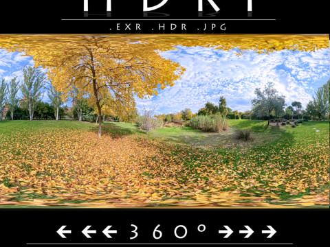 HDRI 018 Autumn Landscape CG टेक्स्चर्स