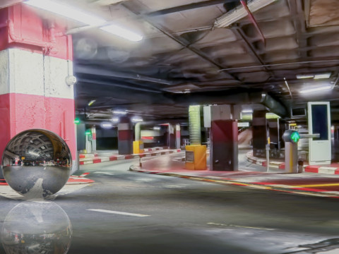 HDRI 022 Underground Parking Garage Texture CG Textures