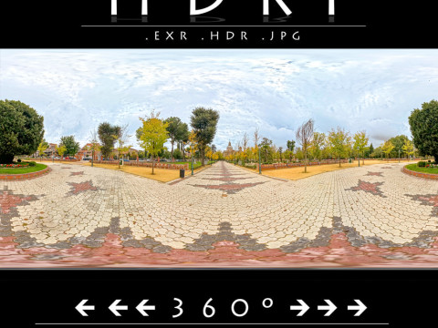 HDRI 023 Scenic Park Walkway Texturas CG