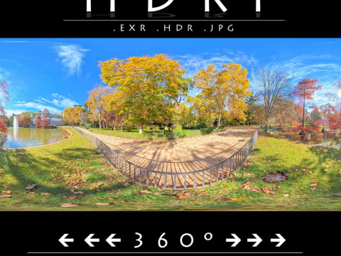 एचडीआरआई 023 ऑटम पार्क पैनोरमा बनावट CG टेक्स्चर्स