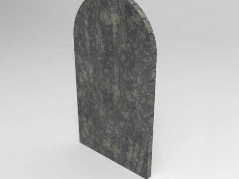 Porta di legno medievale Modello 3D