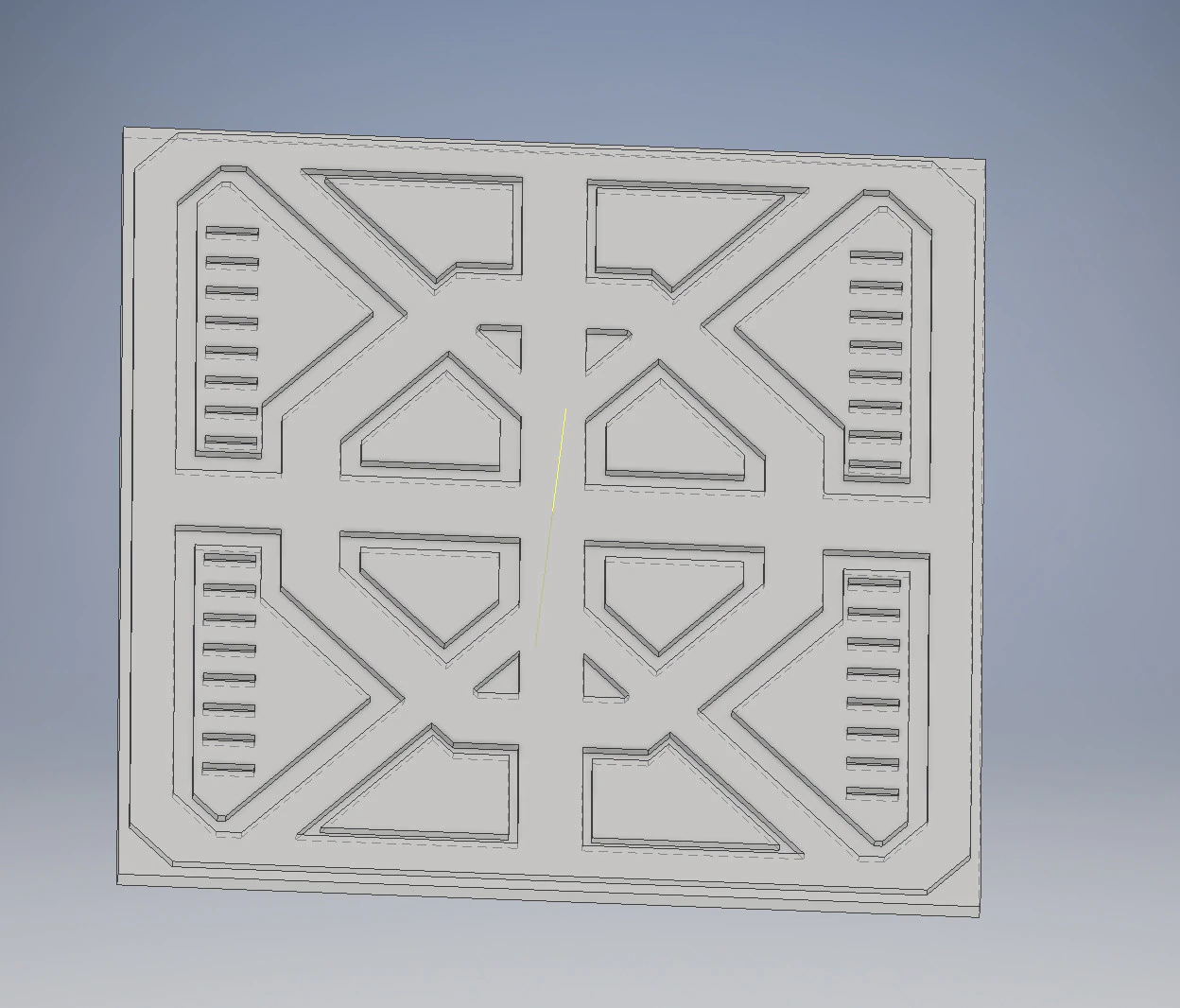 Sci-Fi Floor Grate 3D Print Model .c4d .max .obj .3ds .fbx .stl .blend 