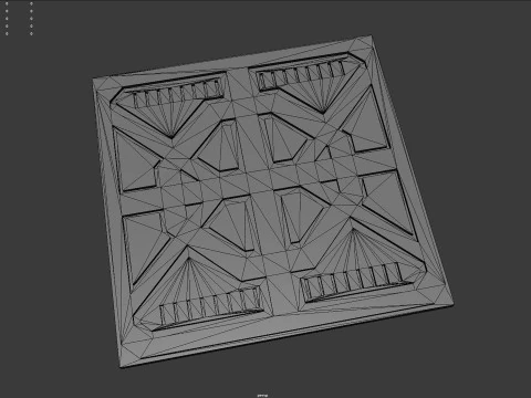Sci-Fi Floor Grate 3D Print Model