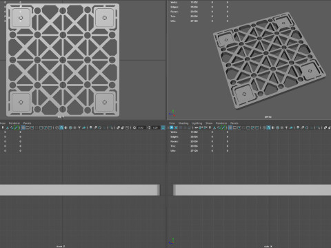 U S S Sulaco Floor Grate Modello 3D