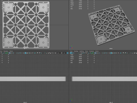 U S S Sulaco Floor Grate 3D Model