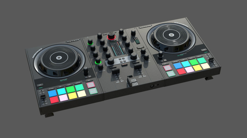 DJ Controller 3D 모델 .c4d .max .obj .3ds .fbx .stl .blend 