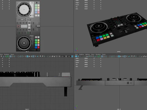 DJ Controller 3D Model