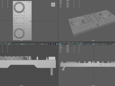 DJ Controller 3D Model