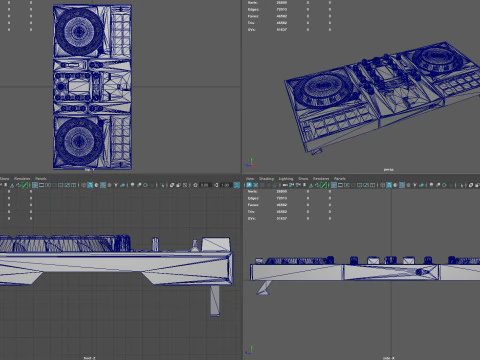 DJ Controller 3D Model