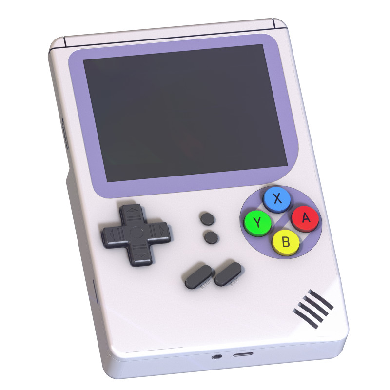 Retro Handheld Gaming Console Modelo 3D .c4d .max .obj .3ds .fbx .stl .blend 