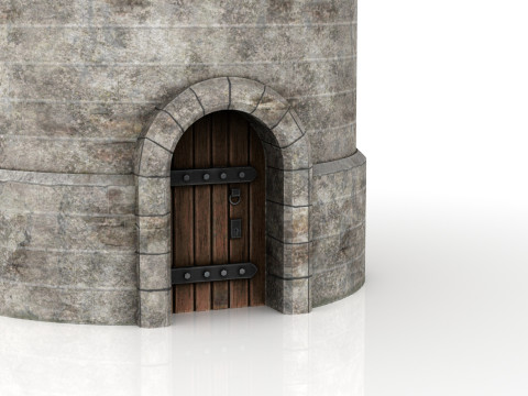 Realistic Medieval Stone Tower 3Dモデル