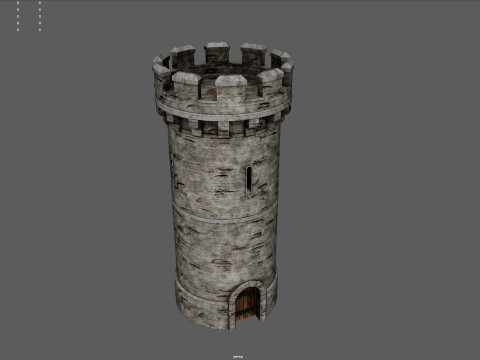 Realistic Medieval Stone Tower 3Dモデル