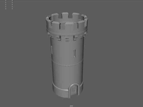 Realistic Medieval Stone Tower 3Dモデル
