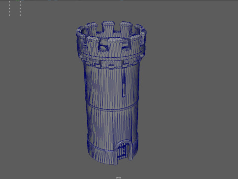 Realistic Medieval Stone Tower 3Dモデル